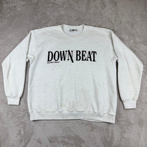 VTG Lee Heavyweight Sweatshirt Adult XL Down Beat Jazz Blues Music Crewneck USA - Picture 1 of 13